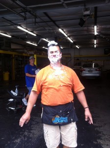 It's "Happy-Pie-In-The-Face-Day" for Blas!
